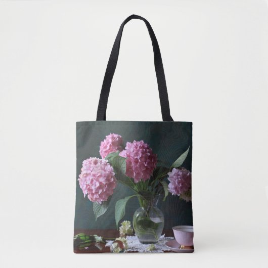 Flowers | Hydrangeas in Vase トートバッグ (正面)