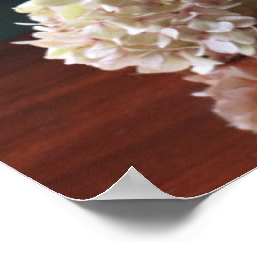 Flowers | Hydrangeas in Vase ポスター (角)