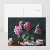 Flowers | Hydrangeas in Vase ポストカード (正面/裏面)