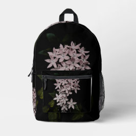 Flowers image on bagpack プリントバックパック