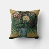 Flowers in a Blue Vape by Paulセザンヌヴィンテージアート クッション (裏面)