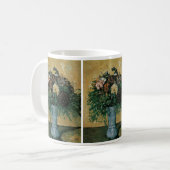 Flowers in a Blue Vape by Paulセザンヌヴィンテージアート コーヒーマグカップ (正面左)