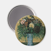 Flowers in a Blue Vape by Paulセザンヌヴィンテージアート マグネット (正面/裏面)