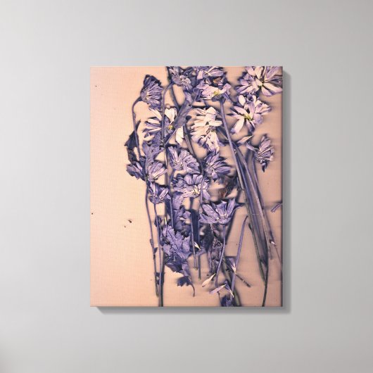 Flowers in a pink light キャンバスプリント (正面)