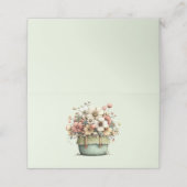 Flowers in a Pot Cozy Shabby Cute プレイスカード (外部開封)