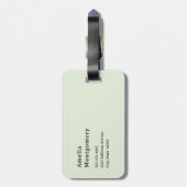 Flowers in a Pot Cozy Shabby Cute ラゲッジタグ (裏面縦)