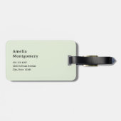 Flowers in a Pot Cozy Shabby Cute ラゲッジタグ (裏面横)