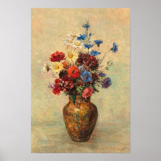 Flowers in a Vase, c.1910 ポスター (正面)