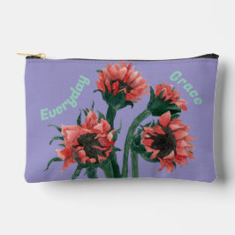 Flowers in a Vase Watercolor アクセサリーポーチ
