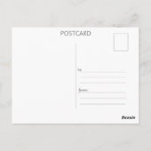 Flowers in a Vase Watercolor ポストカード (裏面)