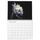 Flowers In Black And White カレンダー (1月 2027)