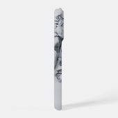 Flowers in Black and White iPhoneケース (右側面)