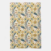 Flowers in circles キッチンタオル (縦)