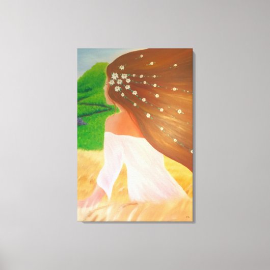 Flowers in her Hair キャンバスプリント (正面)