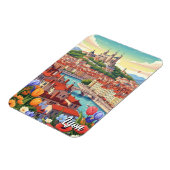 Flowers in Lyon France Basilica Travel マグネット (左側)