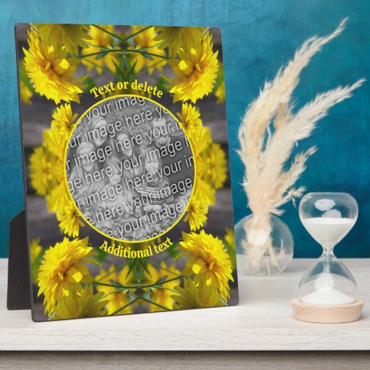 Flowers In Sunshineあなたの写真を追加 フォトプラーク (側面)