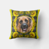 Flowers In Sunshine独自のペットの写真を作成 クッション (裏面)