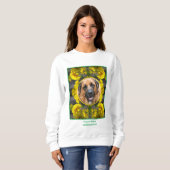 Flowers In Sunshine独自のペットの写真を作成 スウェットシャツ (正面フル)