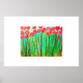 Flowers in tall grass ポスター (正面)