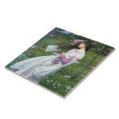 Flowers in the Windジョン・ウィリアム・ウォーターハウス タイル (側面)