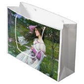 Flowers in the Windジョン・ウィリアム・ウォーターハウス ラージペーパーバッグ (正面アングル)