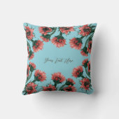 Flowers in Vase Watercolor クッション (裏面)