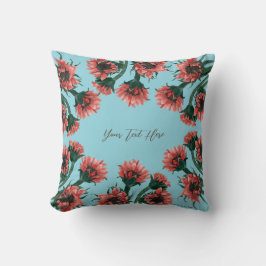 Flowers in Vase Watercolor クッション