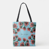 Flowers in Vase Watercolor トートバッグ (裏面)