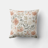 Flowers Line Pattern Pillowcase クッション (裏面)
