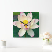 Flowers | Lotus Water Flower スクエア壁時計 (ホーム)