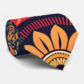 Flowers Magic Pattern ネクタイ (ロール)