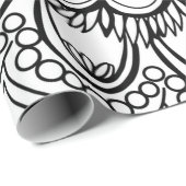 Flowers mandala hand drawing ラッピングペーパー (ロールコーナー)