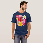 Flowers of Bali Word Art Bali Indonesia Tシャツ (正面フル)