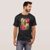 Flowers of Brazil Word Art – ブラジルプライド Tシャツ (正面フル)