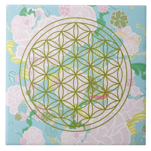 Flowers of life タイル (正面)