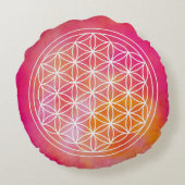 Flowers of life ラウンドクッション (裏面)