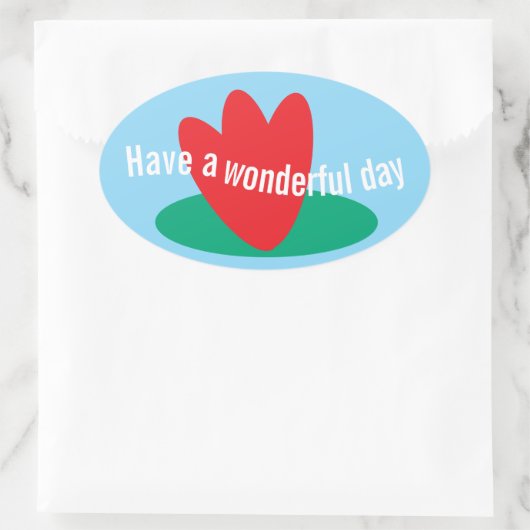 Flowers on a pond 楕円形シール (バッグ)