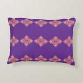 Flowers on Purple Accent Pillow アクセントクッション (裏面)