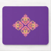 Flowers on Purple Mousepad マウスパッド (正面)