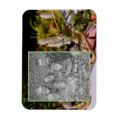 Flowers On Rock Oil Painting写真を追加 マグネット (縦)