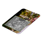 Flowers On Rock Oil Painting写真を追加 マグネット (左側)