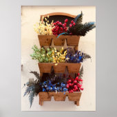 Flowers on the Wall in Nice Photography Poster  ポスター (正面)