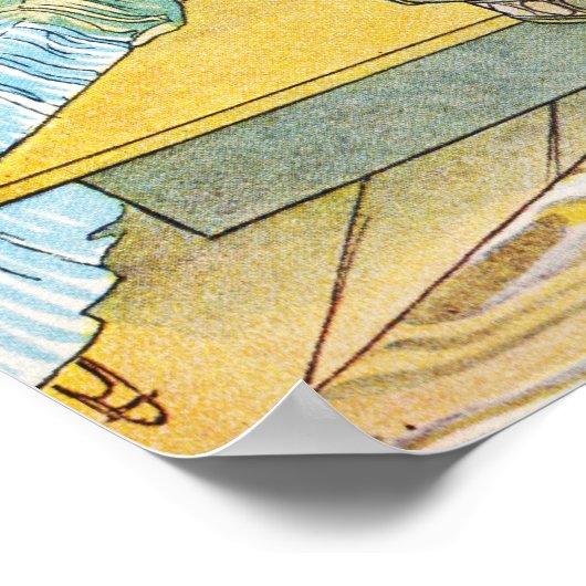 Flowers on the Windowsill by Carl Larsson ポスター (角)