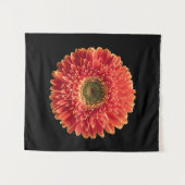 Flowers | Orange Gerbera Daisy タペストリー (正面(横))