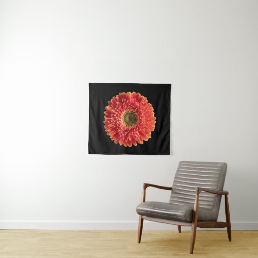 Flowers | Orange Gerbera Daisy タペストリー (インサイチュ(横))