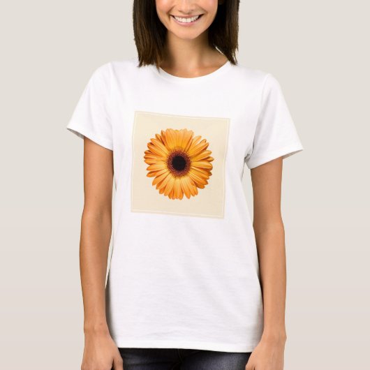Flowers | Orange Gerbera Tシャツ (正面)