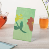 Flowers Painting 台座サイン (インサイチュ)