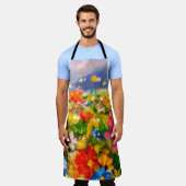 Flowers paintings monet painting claude impression エプロン (着用した状態)