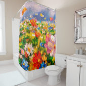 Flowers paintings monet painting claude impression シャワーカーテン (インサイチュ)