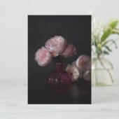 Flowers | Pale Pink Peonies in Vase サンキューカード (スタンド正面)